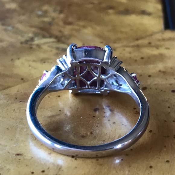 Norwegian Thulite Ruby Sterling Silver Size 10 Ring - Picture 4 of 8